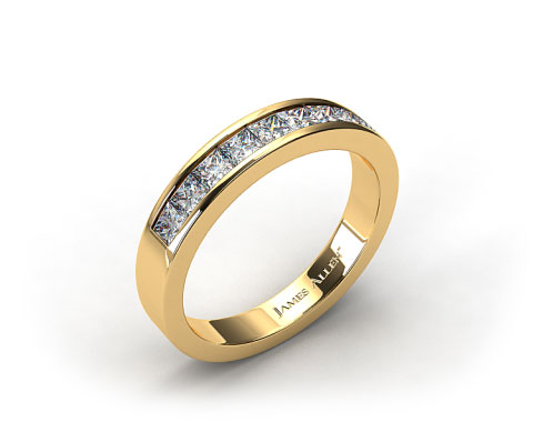 18k Yellow Gold 0.54ct Channel Set Diamond Wedding Ring